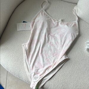 Dippin' Daisy's Pink and Cream One Piece Swimsuit